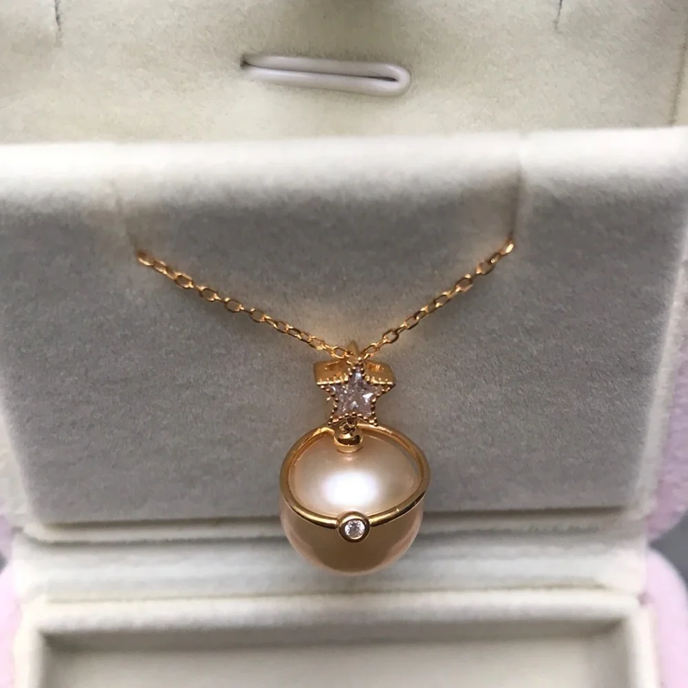 Custom Made 11.5mm Genuine Pearl Necklace